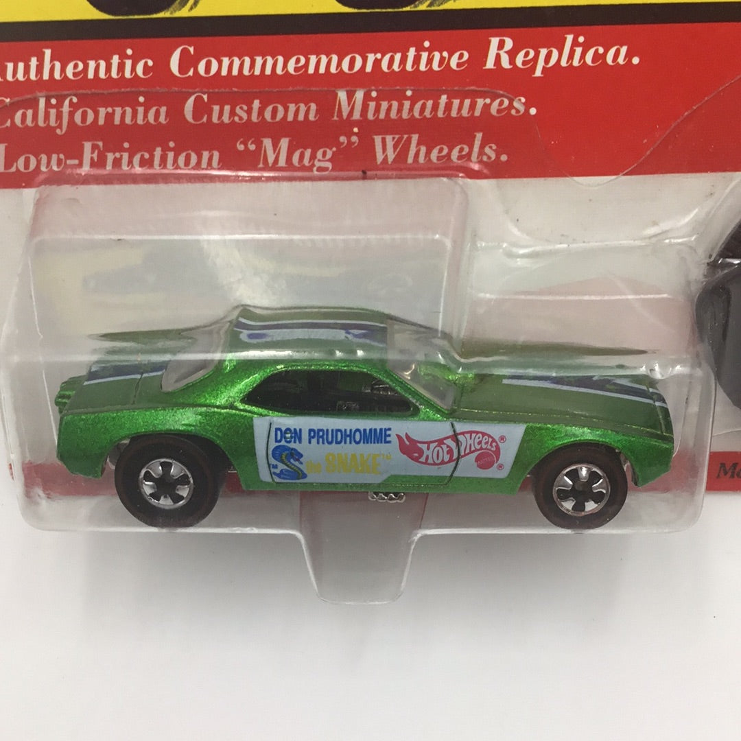 Hot wheels Vintage Collection series II Don Prudhomme snake green