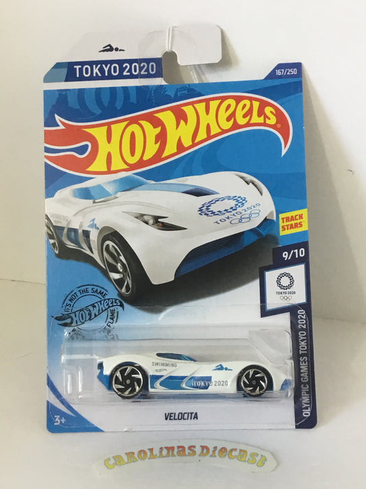 2020 hot wheels #167 Velocita White Tokyo 2020 OO4