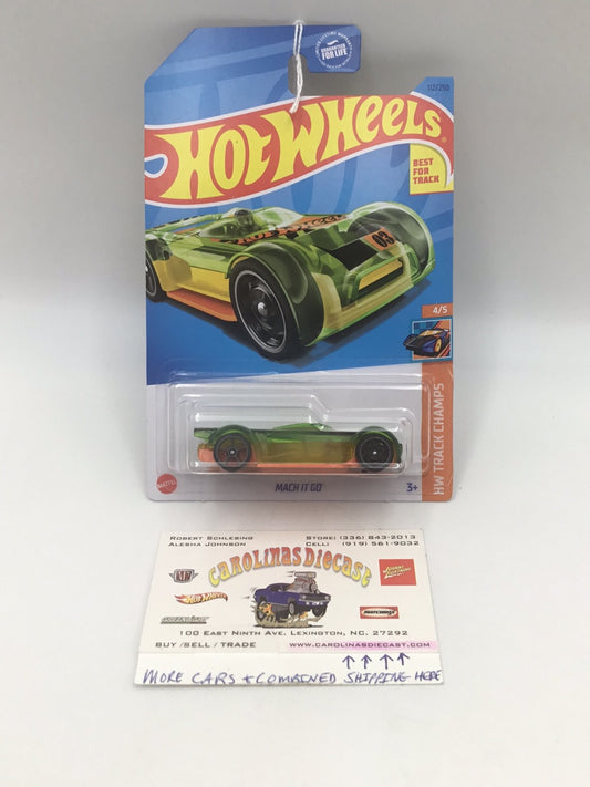 2023 hot wheels E case #112 Mach it go ZZ2