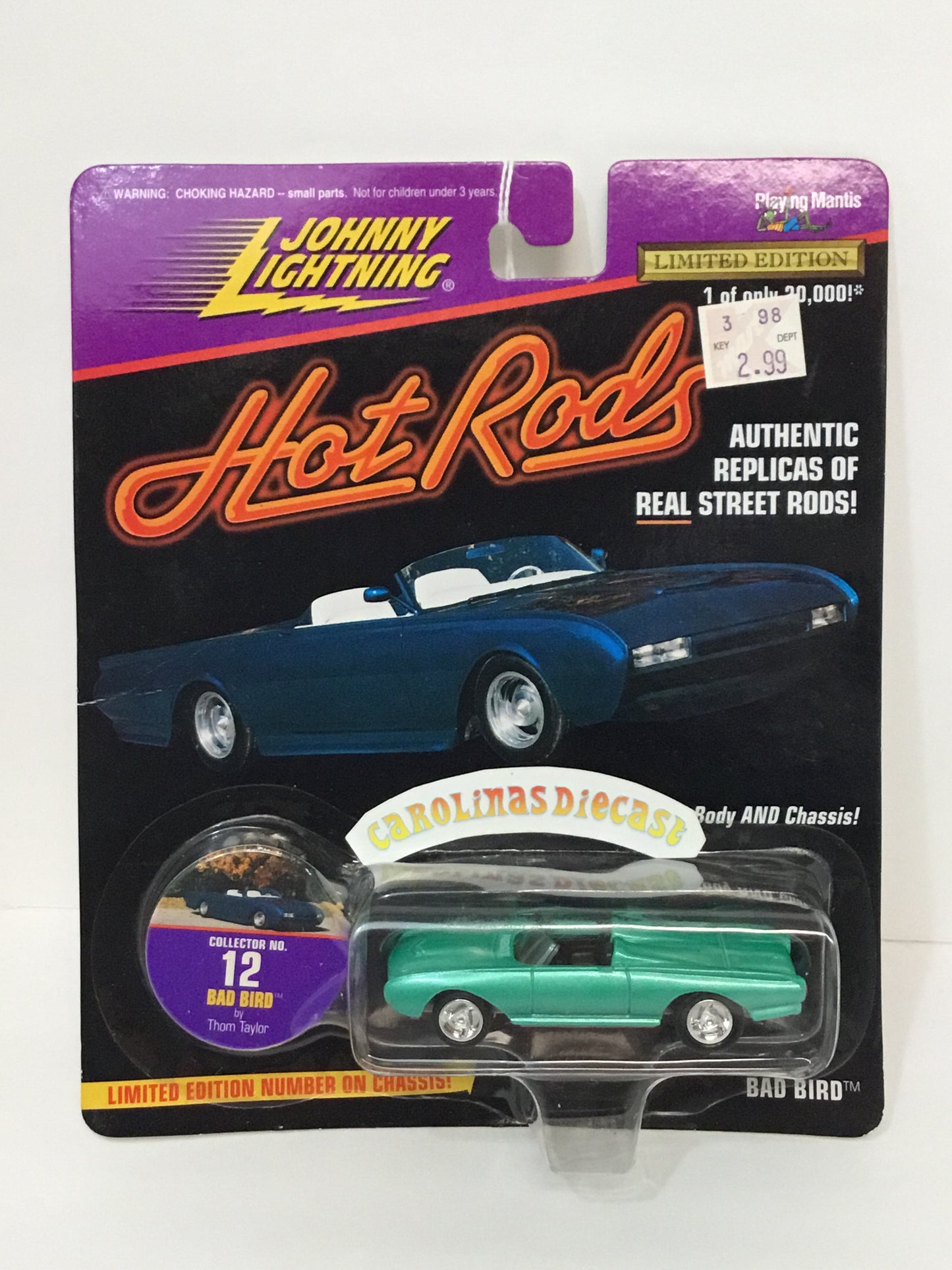 Johnny lightning Hot rods Bad Bird (mint color)  207B