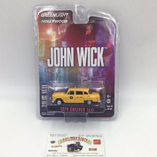 Greenlight Hollywood series 33 John Wick 1974 Checker Taxi 179F