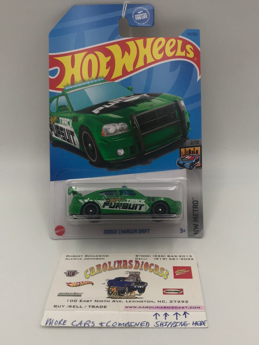2023 hot wheels C case #54 Dodge Charger Drift green 58B