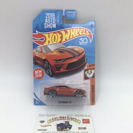 2018 Hot Wheels #50 18 Camaro SS 2018 Auto Show 11A