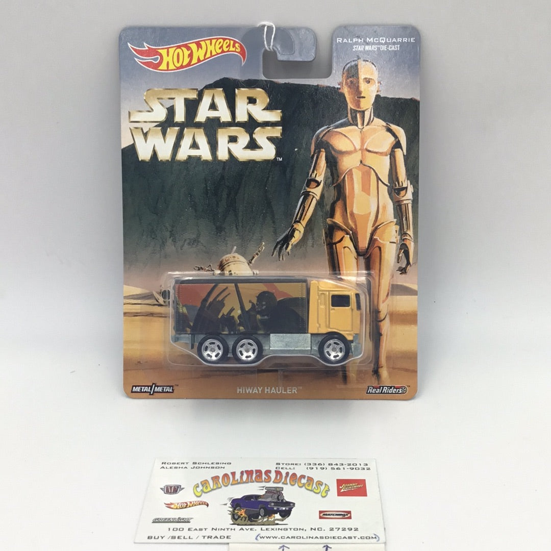 Hot wheels pop culture Star Wars Ralph McQuarrie Hiway Hauler C8