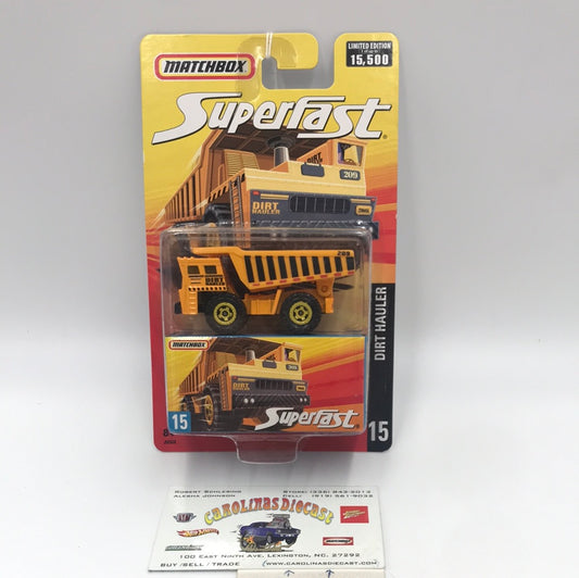 Matchbox Superfast #15 Dirt Hauler limited to 15,500 (T2)