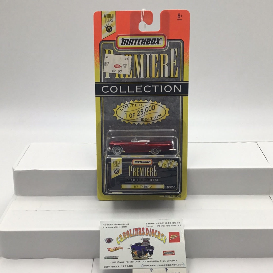 Matchbox Premiere series 6 57 T-Bird Red 5D1