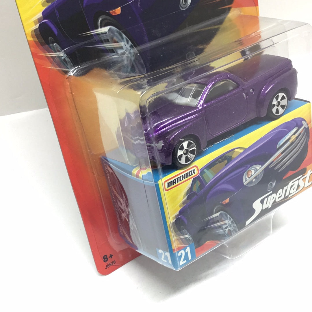 Matchbox Superfast #21 Chevrolet SSR purple limited to 15,500 (R9)