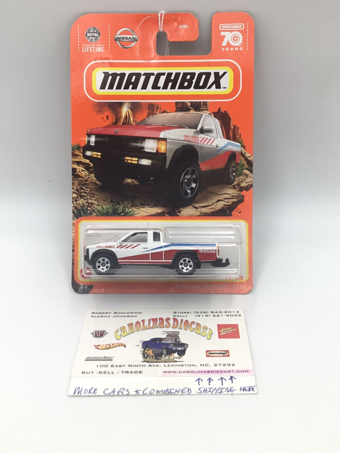 2023 matchbox 70 years #72 95 Nissan Hardbody (D21)