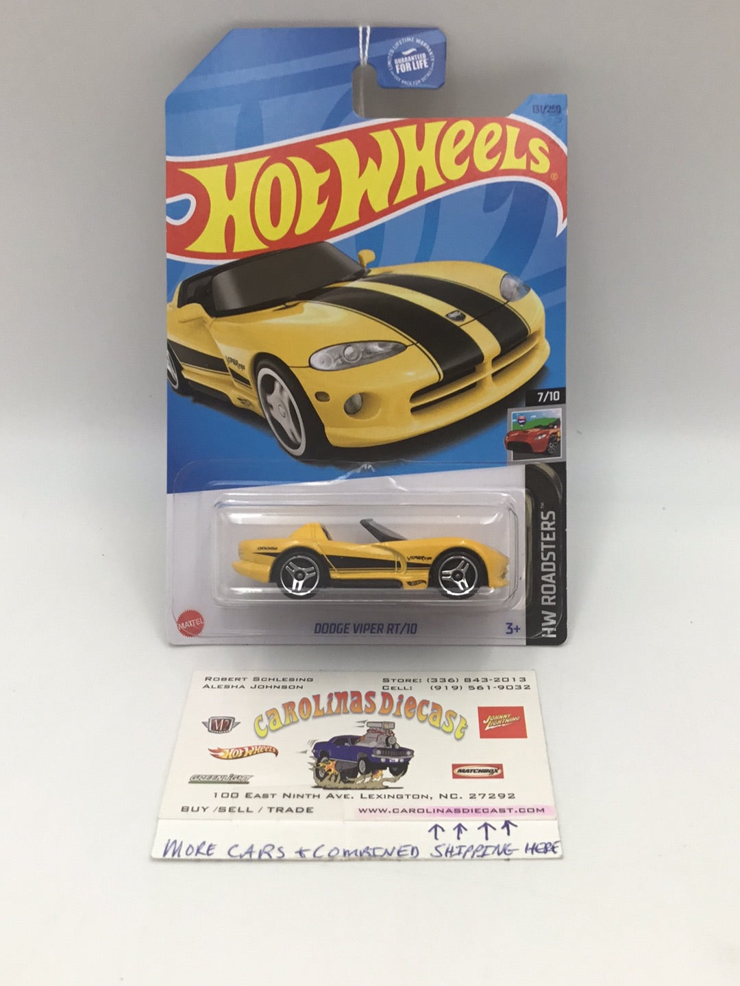 2023 hot wheels F case #131 Dodge Viper RT/10 yellow FF8