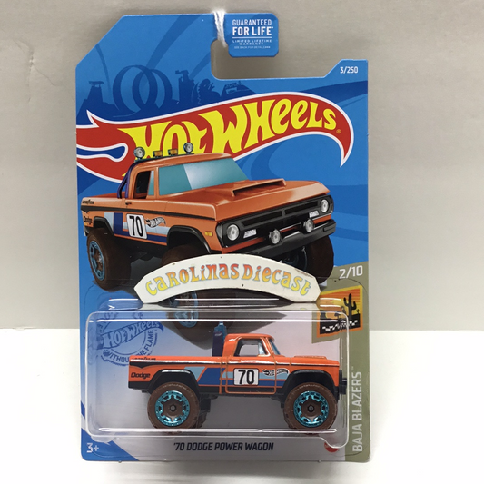 2021 hot wheels  #3 70 Dodge Power wagon orange 38A