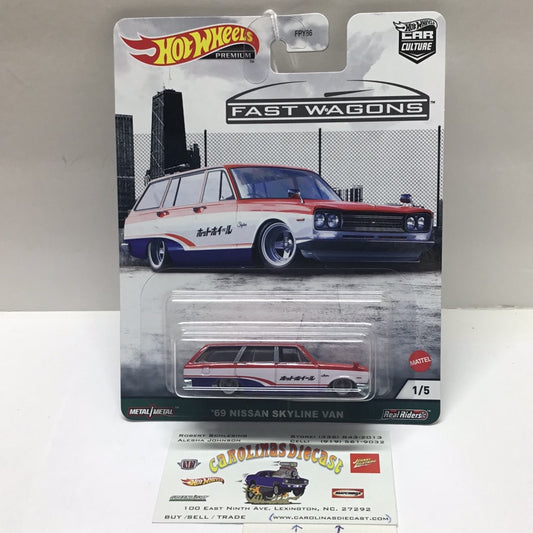 2021 Hot wheels Car Culture Fast wagons #1 69 Nissan Skyline Van 244J