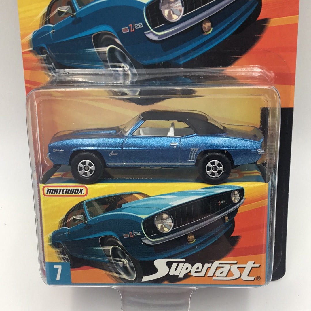 Matchbox Superfast #7 1969 Chevrolet Camaro Z28 limited to 15,500 T1