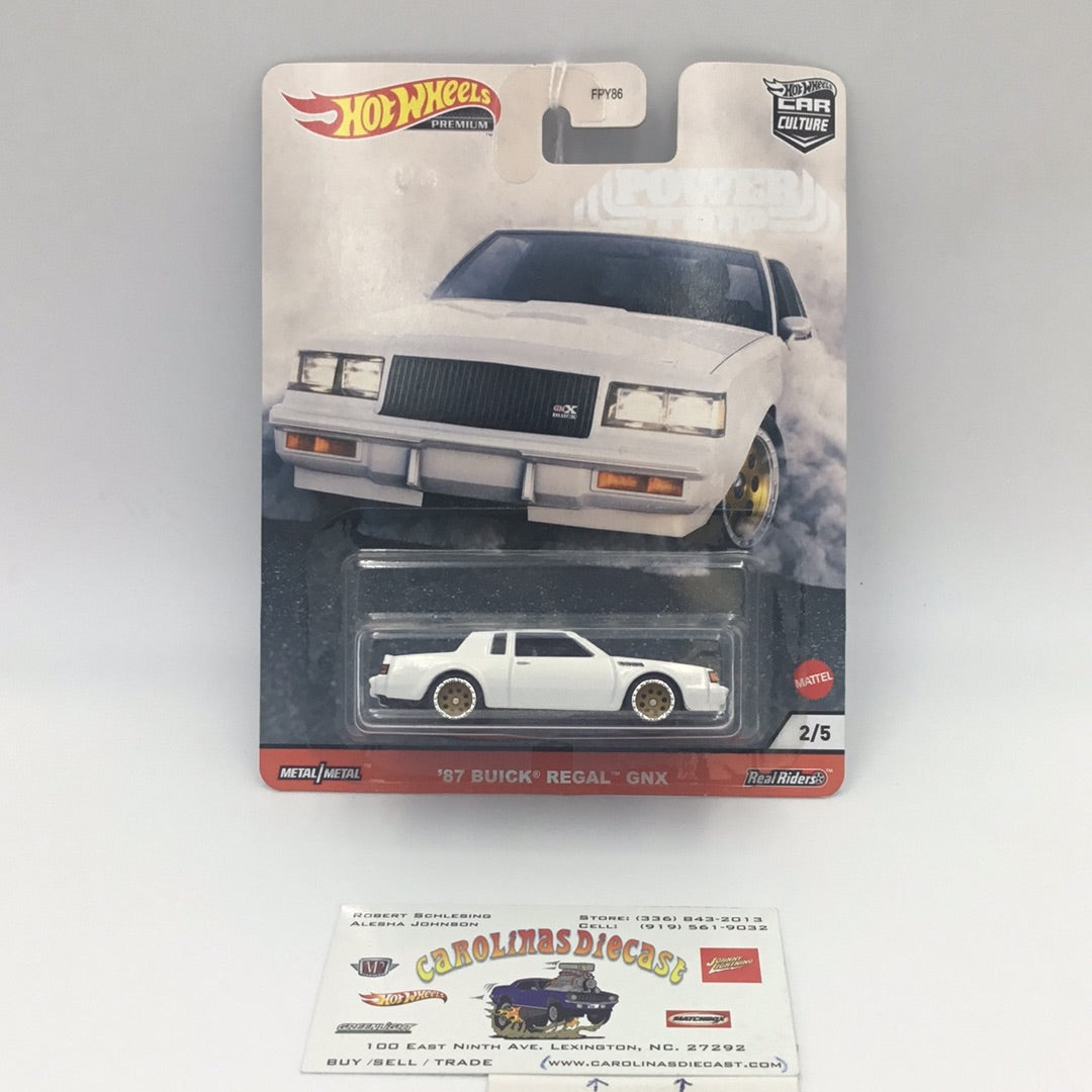 Hot wheels car culture Power Trip 2/5 87 Buick Regal GNX 2/5 246D