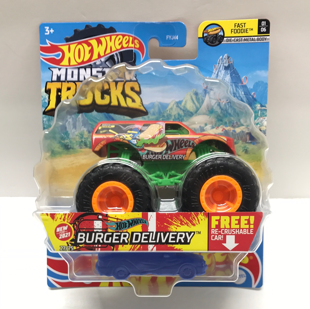 2021 Hot wheels monster Trucks Burger delivery 27/75