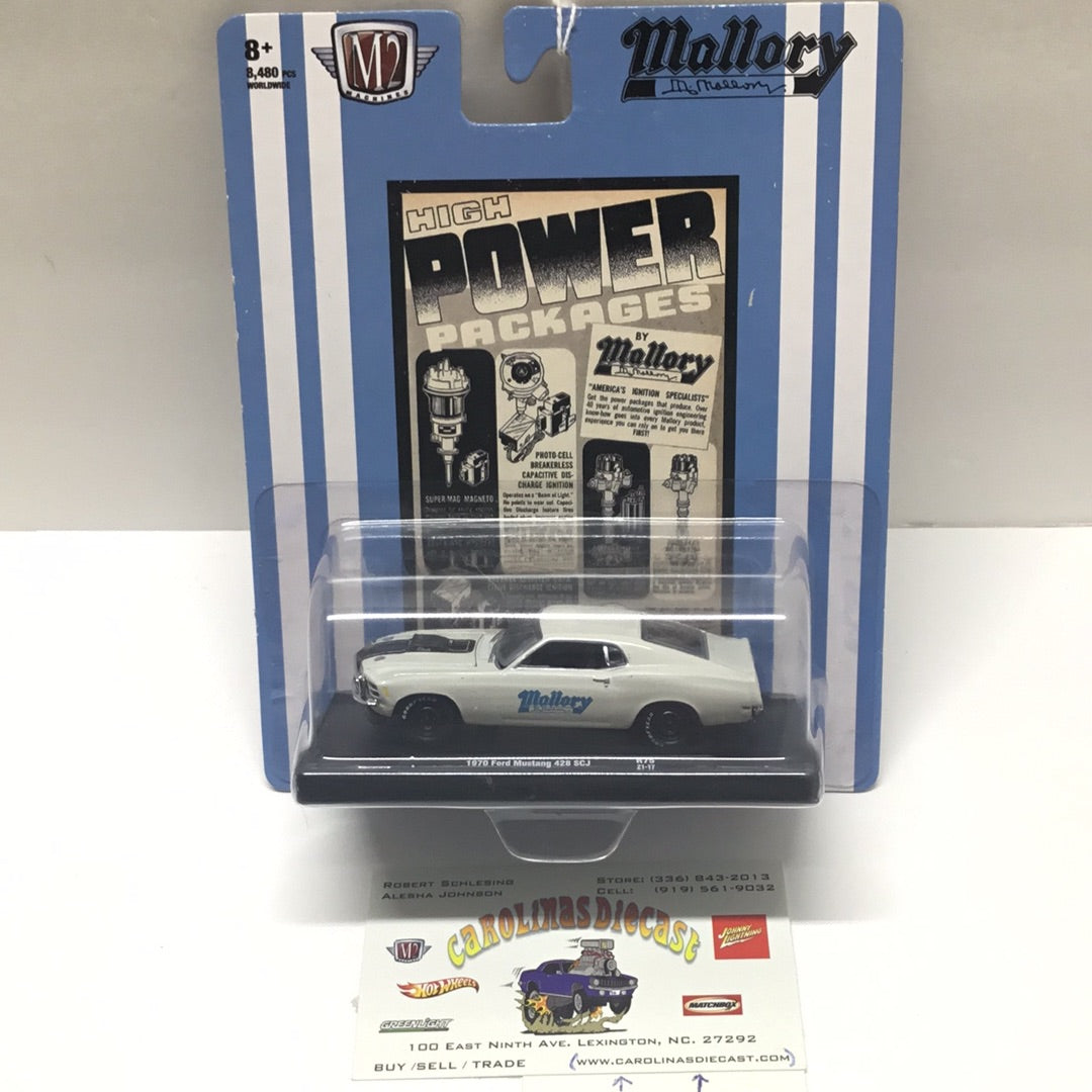 M2 Machines auto-drivers 1970 Ford Mustang  428 SCJ R75 Mallory