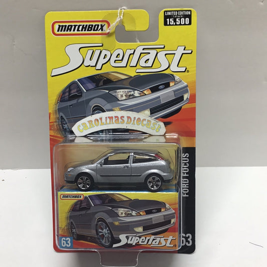Matchbox Superfast #63 Ford Focus silver limited to 15,500  (T1)