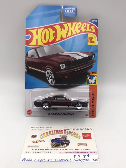 2022 hot wheels Q case #192 65 Mustang 2+2 Fastback 25F