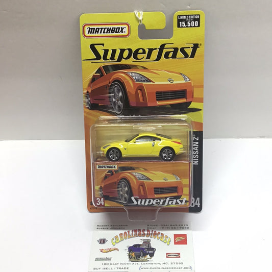 Matchbox Superfast #34 Nissan Z yellow 173I
