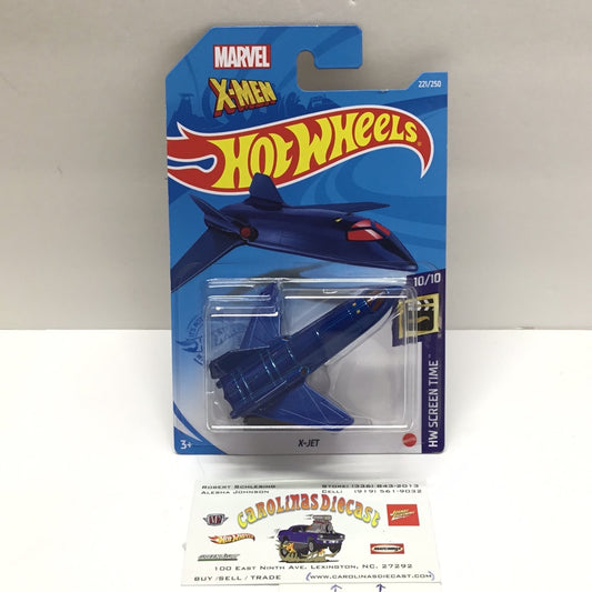 2021 hot wheels N case #221 X-Jet Marvel X-Men 122D