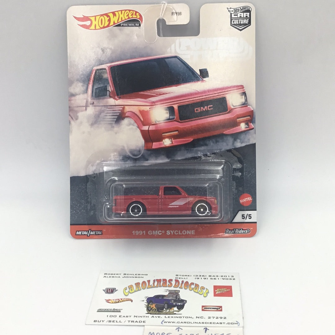 Hot wheels car culture Power Trip 5/5 1991 GMC Syclone #5 246C