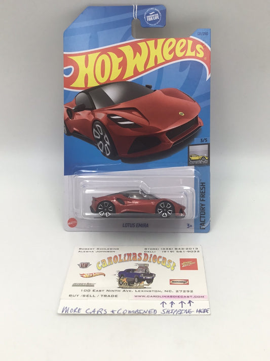 2023 hot wheels E case #121 Lotus Emira 62C